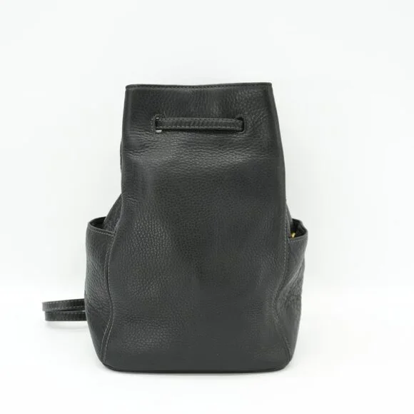 Coach Backpack Vintage Black Leather ITALY Bucket Bag 90s Sonoma